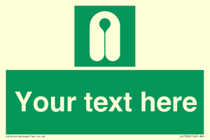 Custom sign safe condition Lifejacket